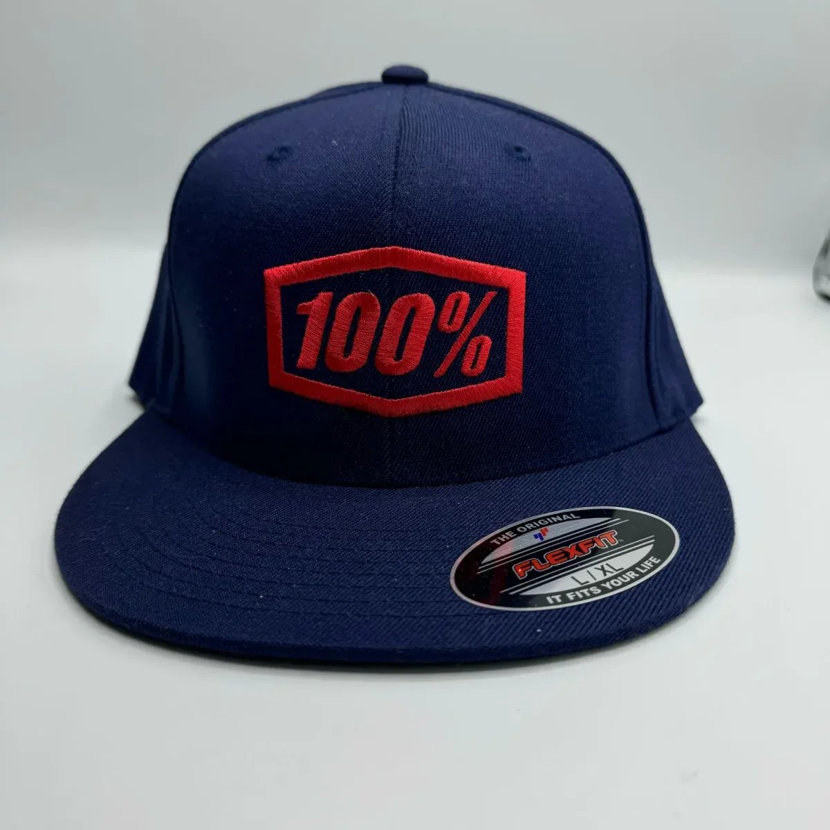Gorra Visera Plana 100% Azul - Imagen 2