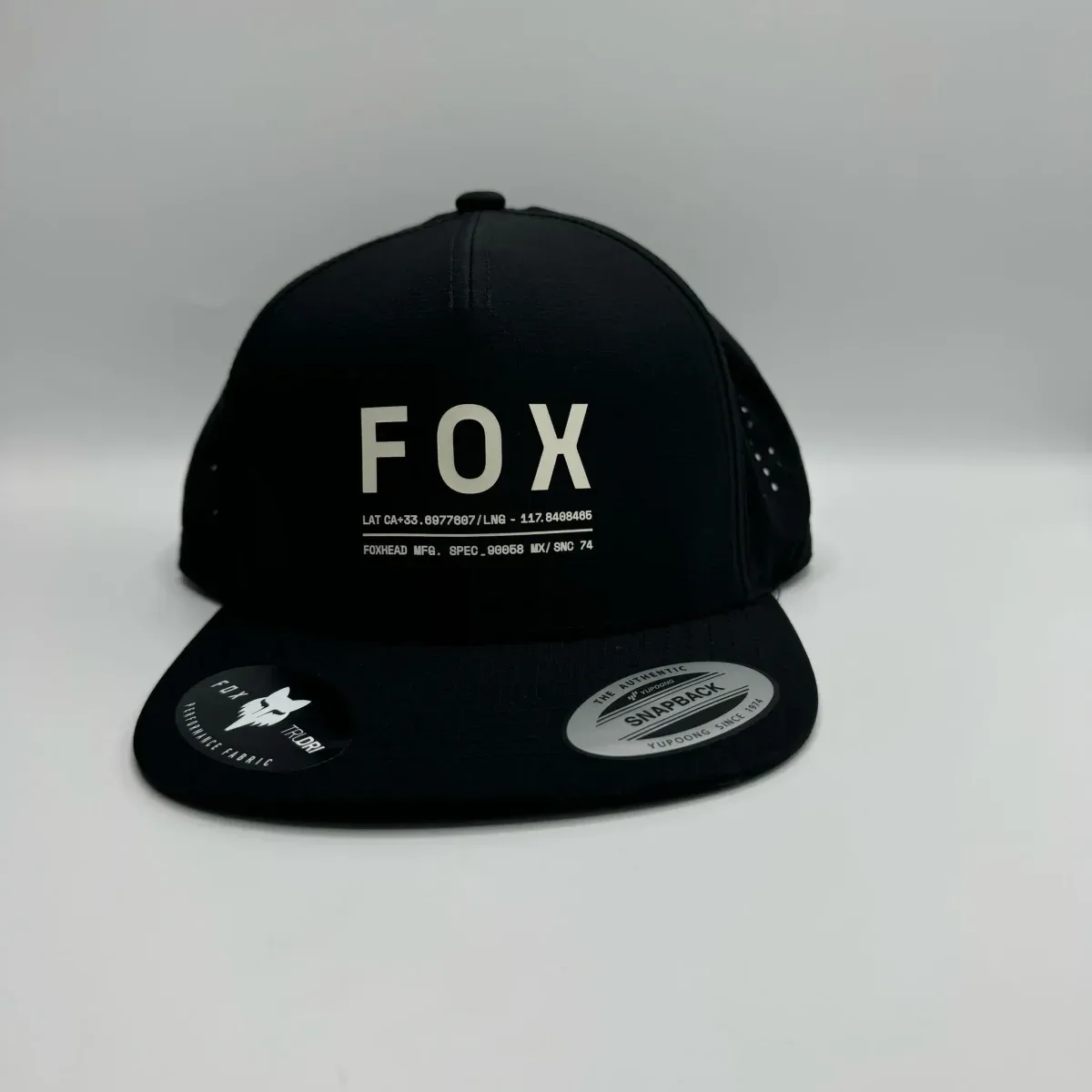 Gorra Visera Plana Fox Negra